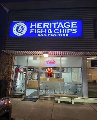 heritage fish and chips store front