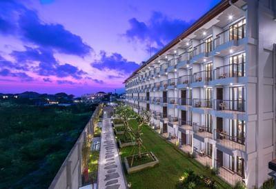 High-angle view of a building & outside view at Eastin Ashta Resort Canggu