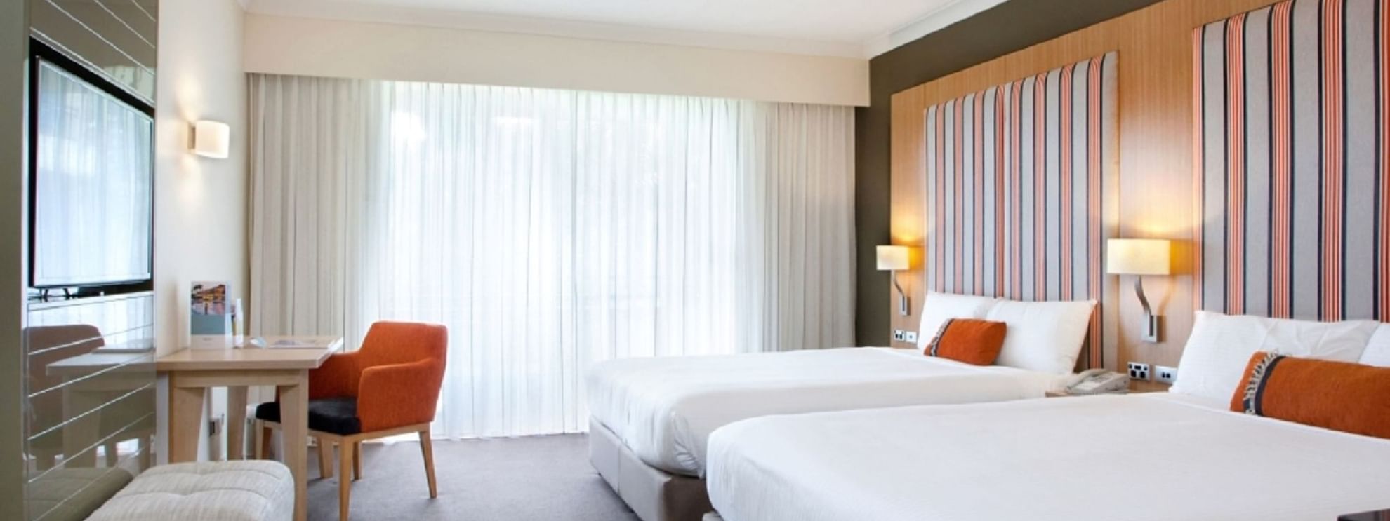 Superior pool room with 2 queen beds at Mercure Gold Coast