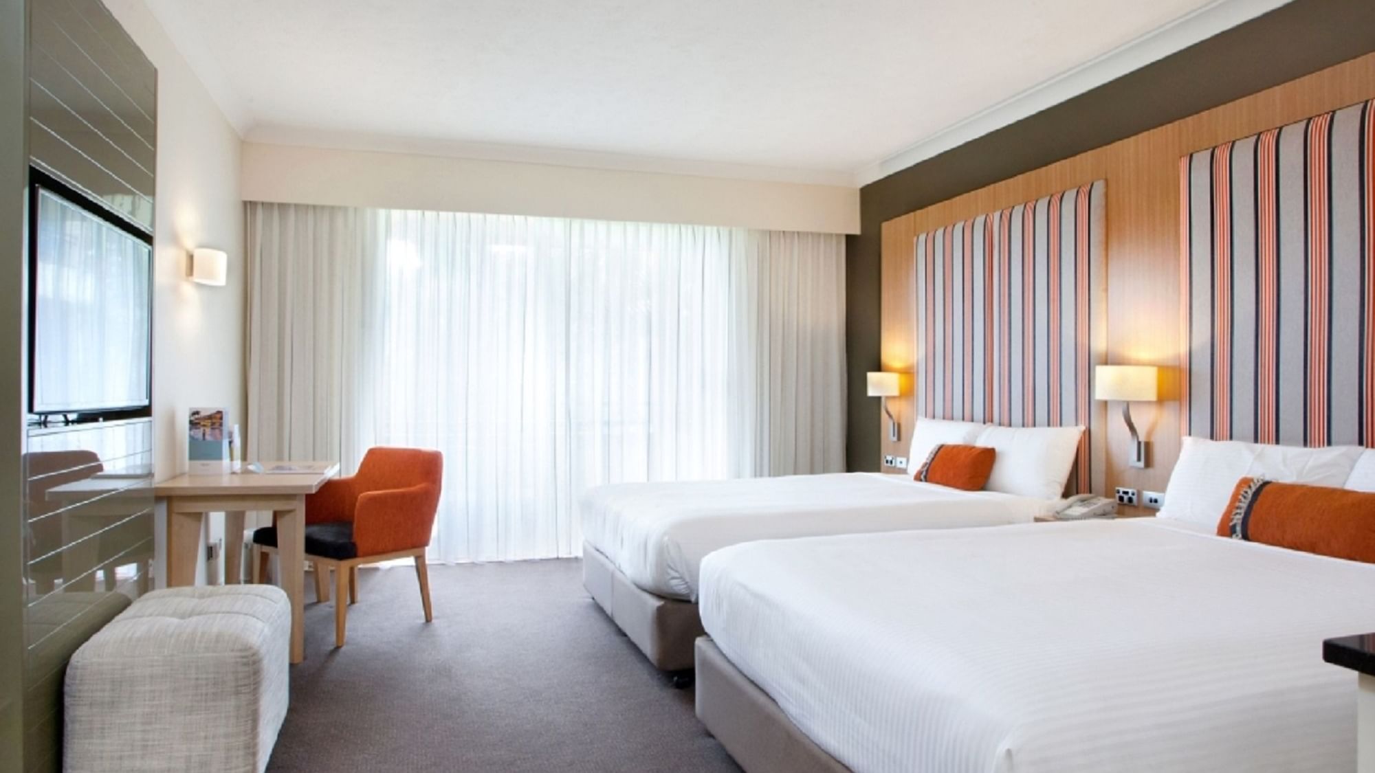 Superior pool room with 2 queen beds at Mercure Gold Coast