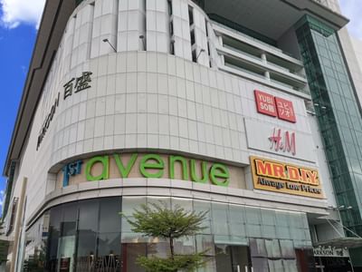Exterior view of 1st Avenue Mall in George Town near Sunway Hotel Georgetown