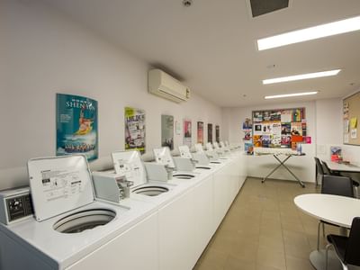 Laundry on the ground level available for all residents to use – additional fees apply