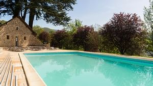 Pool at Chateau de le Falque