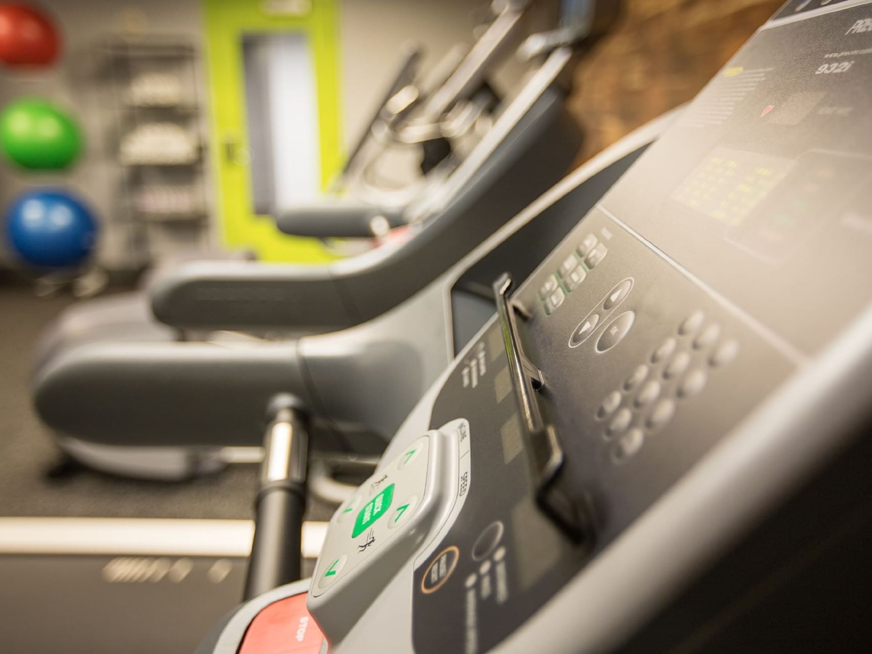 The fully-equipped fitness center at Paramount Hotel Seattle