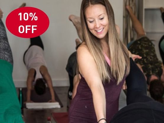 10 % off at the Lumi Power Yoga near Hotel Luma