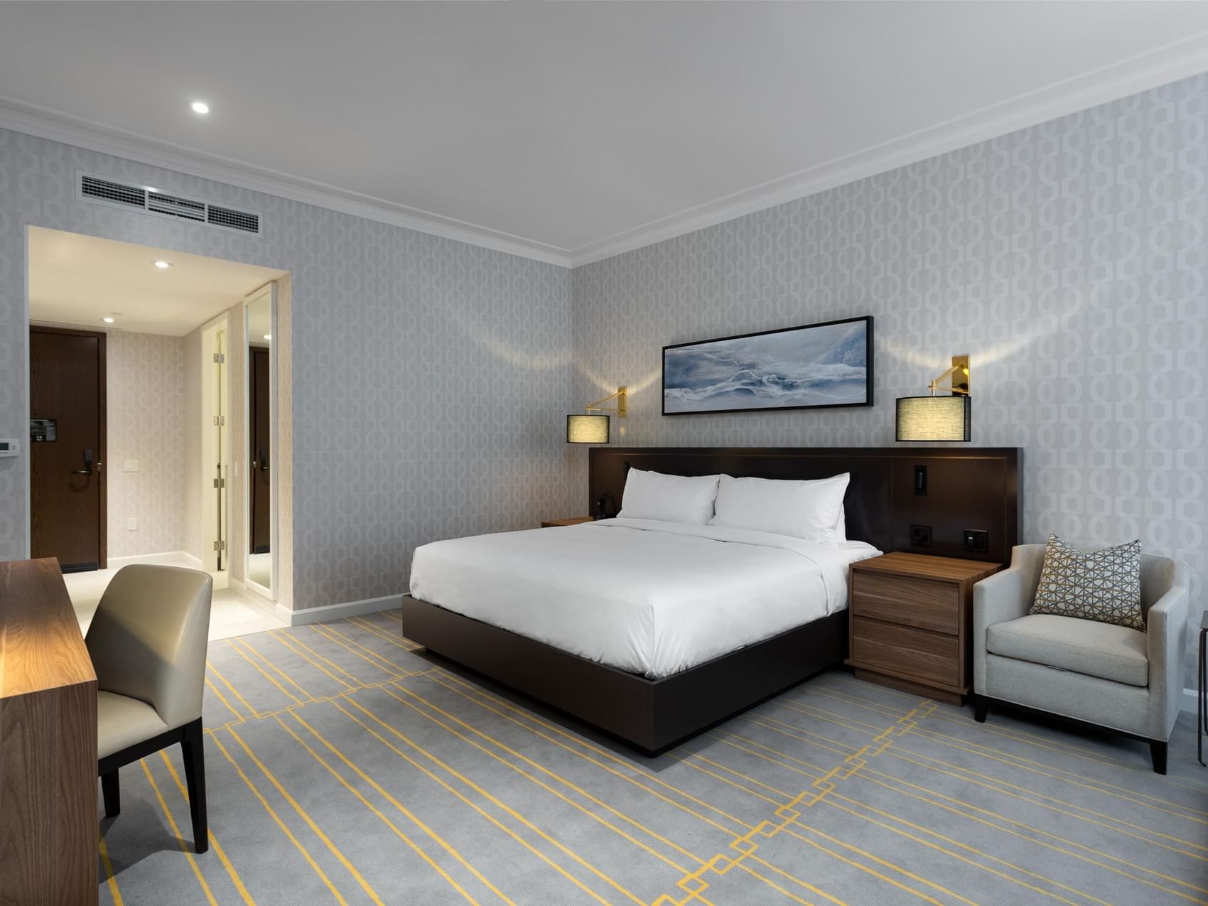 Interior of the Accessible Room at King Blue Hotel Toronto
