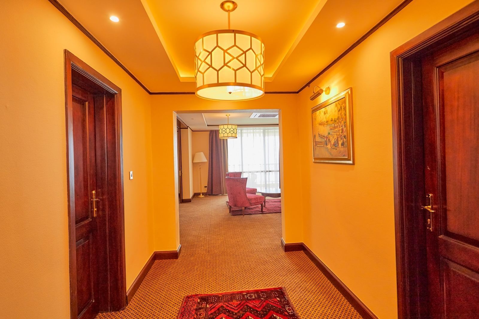 Hallway of The Presidential Suite at Goma Serena Hotel