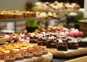 Desserts arranged in a Mother's Day Buffet at Amora Hotel Jamison Sydney