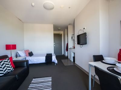 Typical studio single apartment
