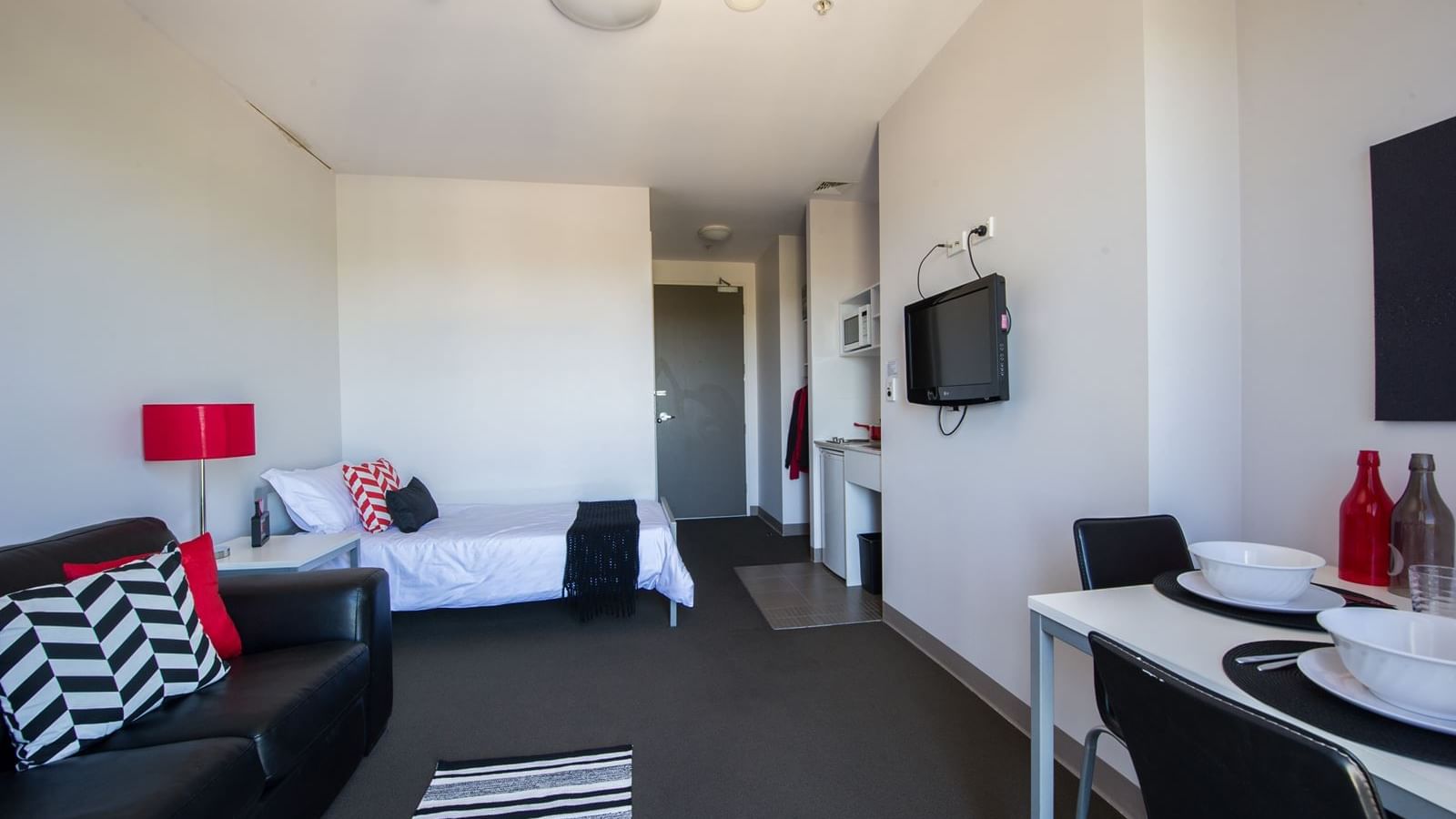 Typical studio single apartment