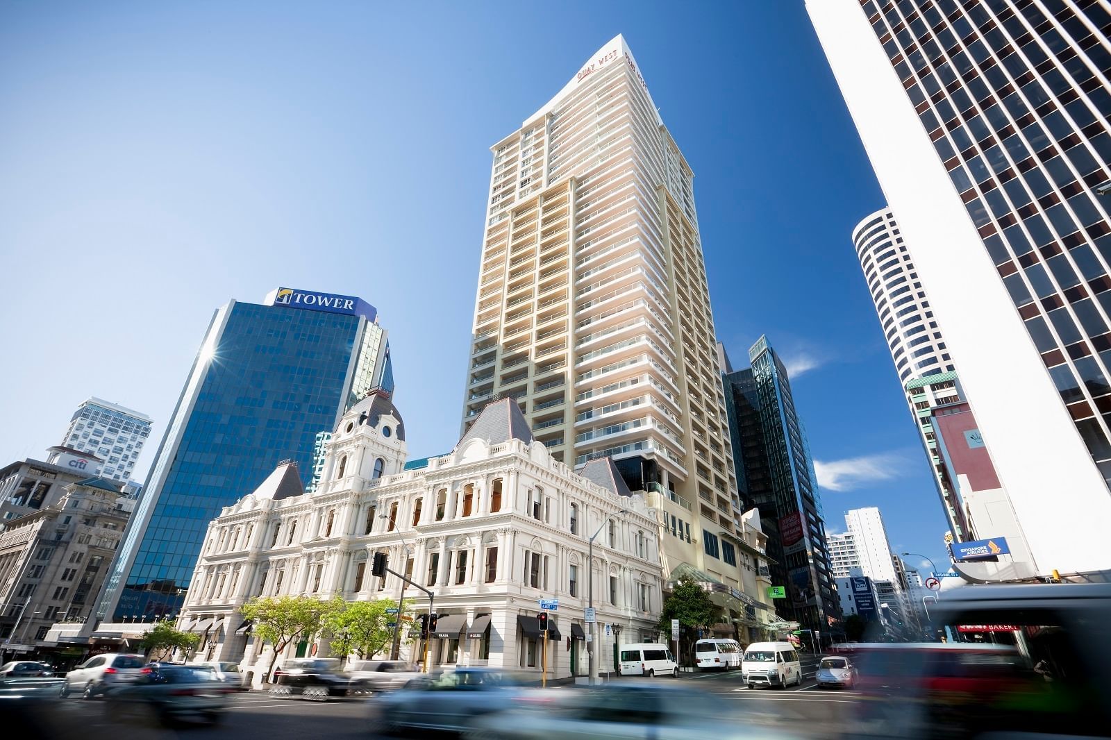 Exterior view of The Sebel Quay West Suites Auckland