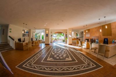 Lobby at Plaza Pelicanos Grand Beach Resort Hotel