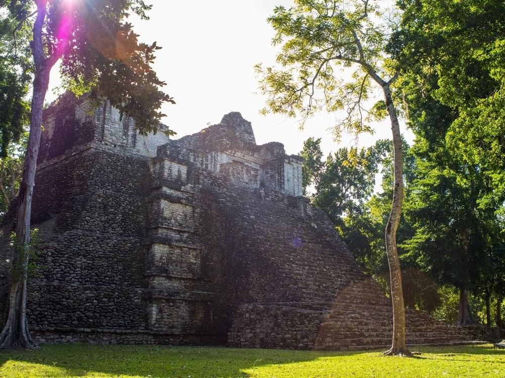 Kohunlich archaeological site near Grand Fiesta Americana