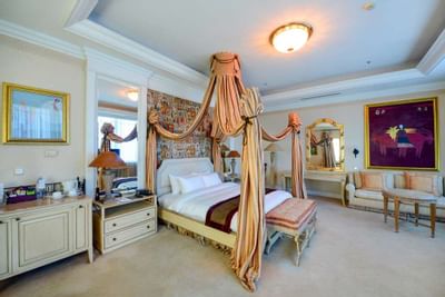 Fairy bed in Royal Suite with elegant decors at Hanoi Daewoo Hotel