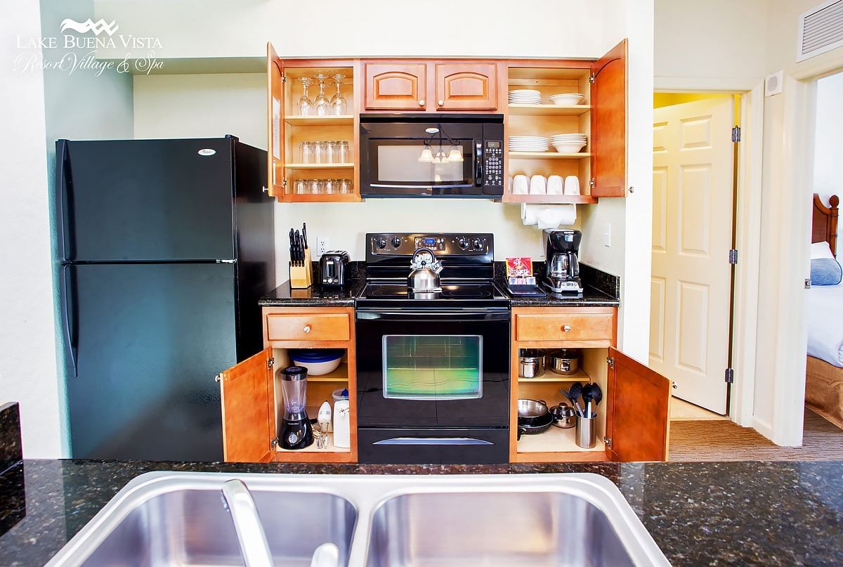 Kitchenette in 2-Bedroom 2-Bath Pool View Suite at Lake Buena Vista Resort Village & Spa
