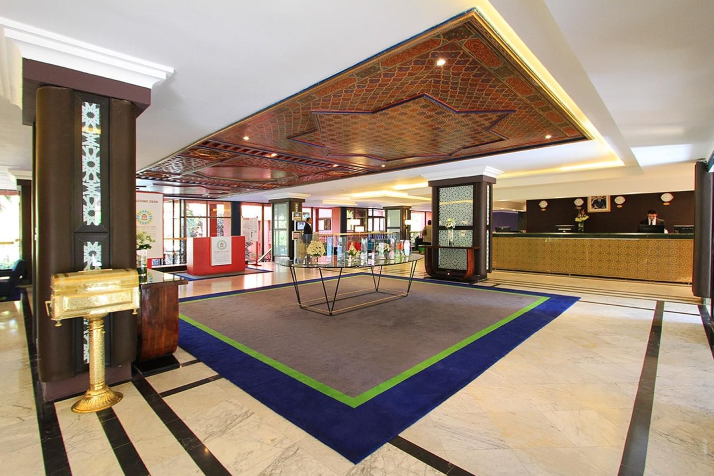Lobby at Kenzi Rose Garden in Marrakesh, Morocco