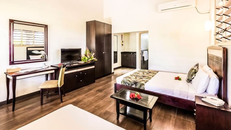 Interior of the Suite with a working desk at Tokatoka Resort