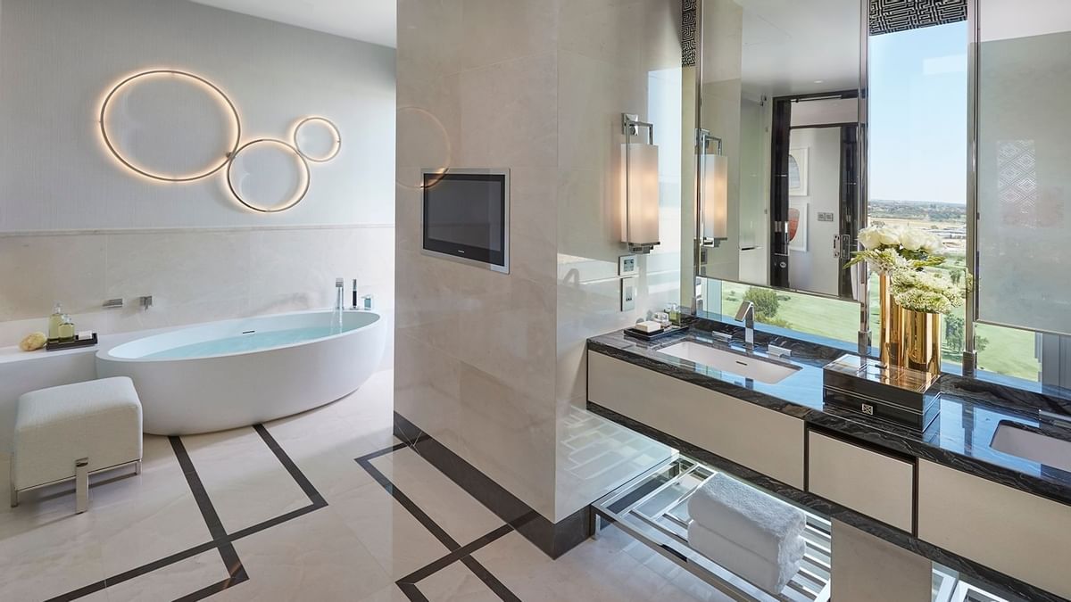Interior of a bathroom in Deluxe Villa at Crown Hotels Group
