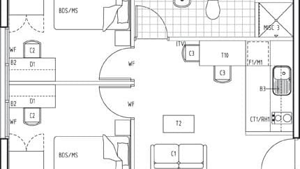 2 bedroom B
