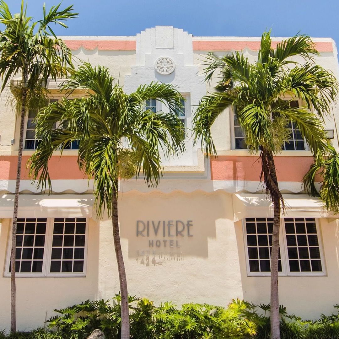 Exterior view of the entrance of  Riviere South Beach Hotel 