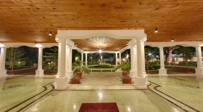 View of the Hotel Entrance from the inside at Swat Serena Hotel