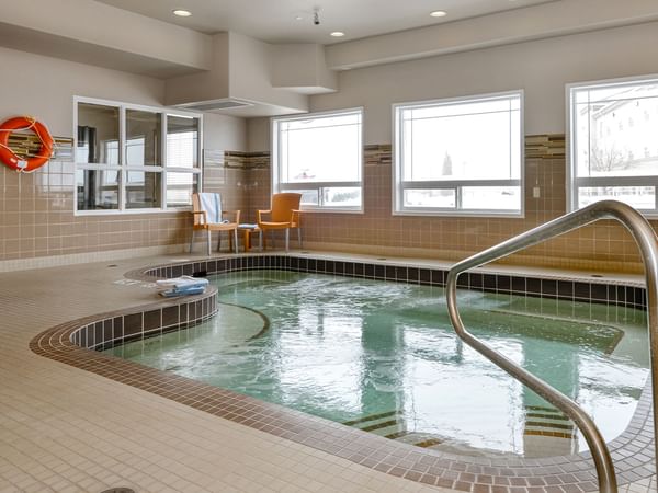 Hotel indoor hot tub