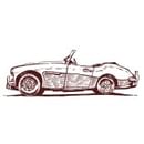 Bristol Boutique Hotel Campbell San Jose Los Gatos - Vintage Car Illustration - FREE Parking at the Bristol Hotel