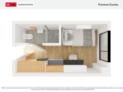 UL Auckland Central Floorplan Premium Ensuite
