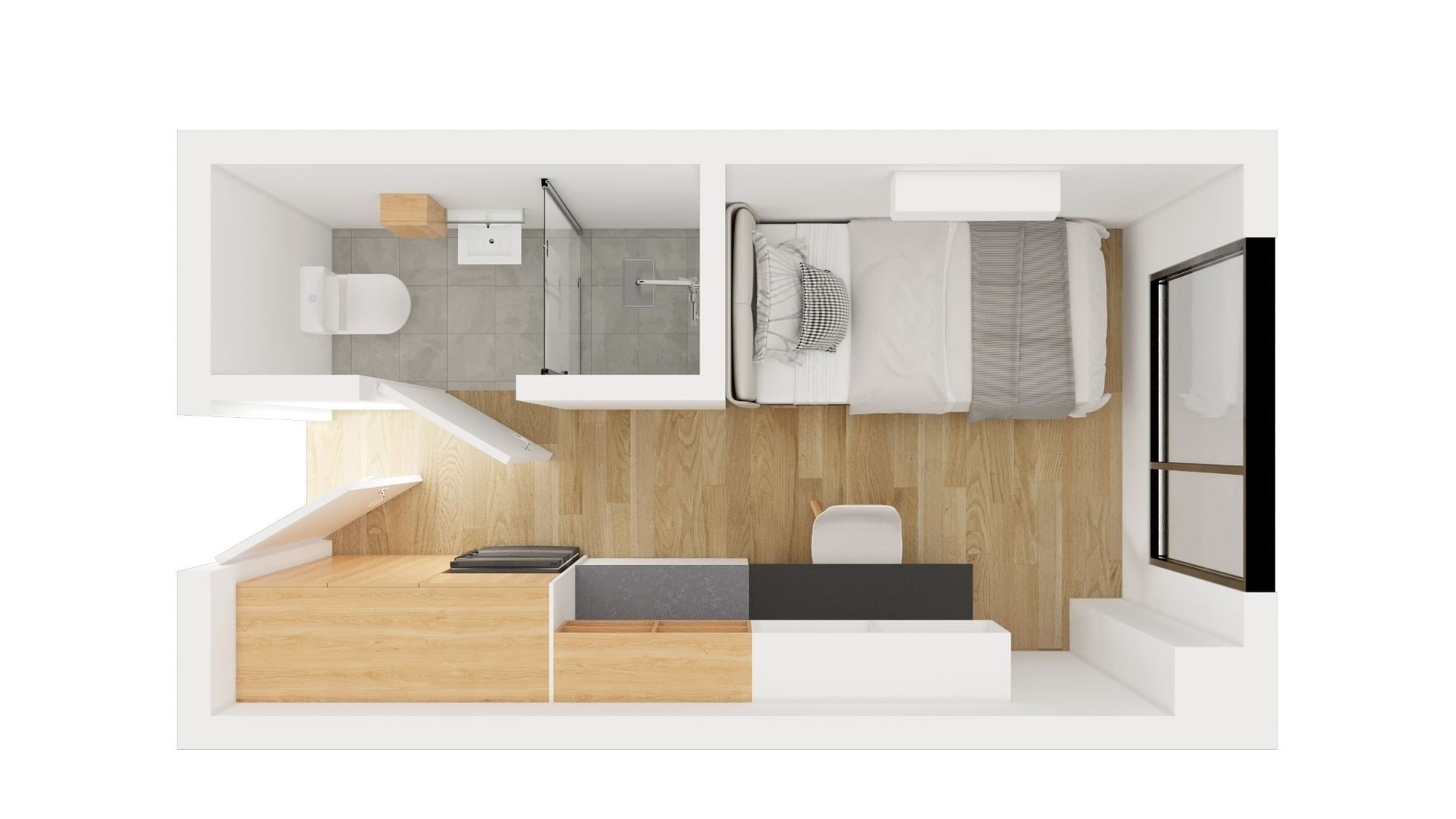 UL Auckland Central Floorplan Premium Ensuite
