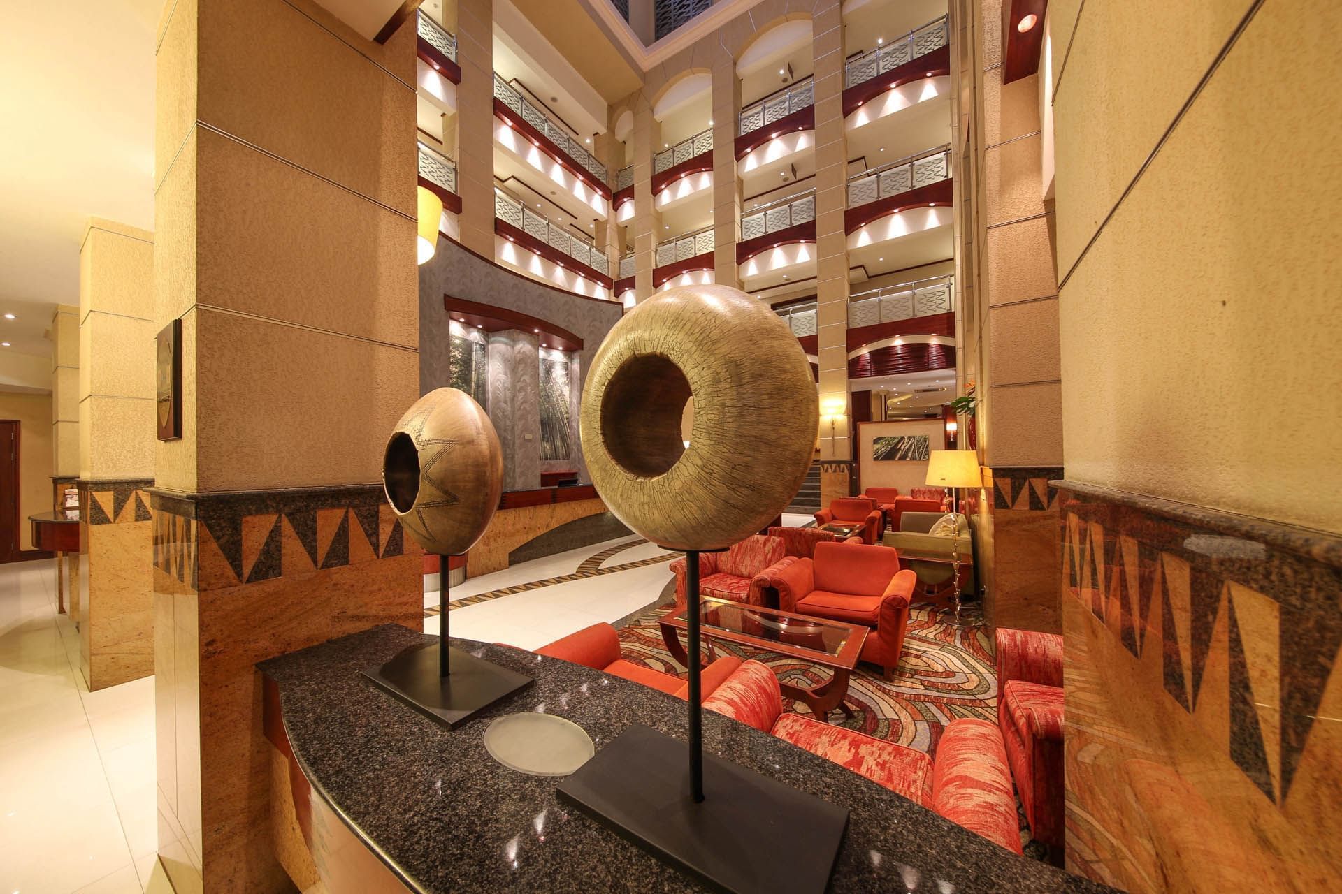 Interior of a Lobby area at Kigali Serena Hotel