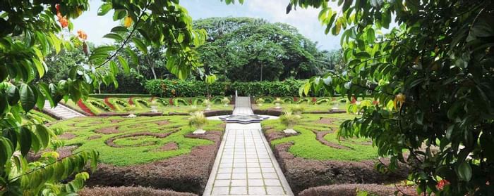 Exterior view of sunken garden at Sunway Putra Hotel