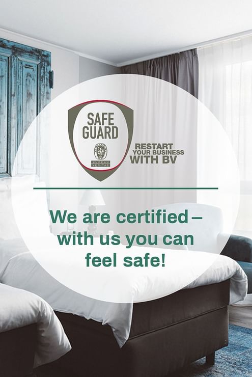 Safe guard logo for health & safety used at Hotel Berlin Berlin