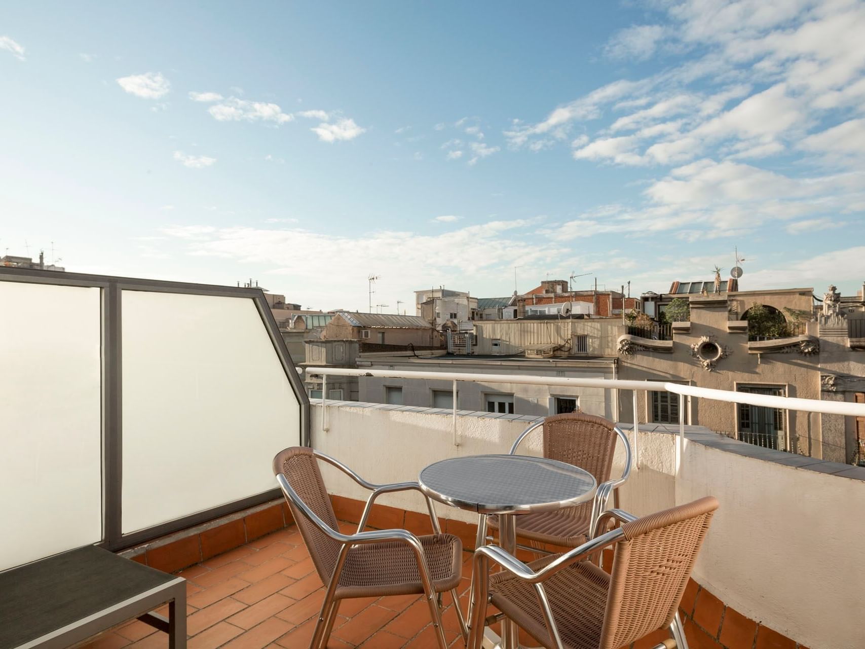 Balcony lounge in Standard With Terrace at Barcelona Apartments