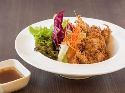 Soft Shell Crab Salad served at Chatrium Royal Lake Yangon