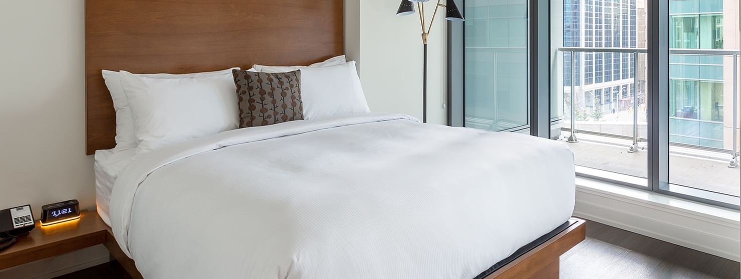 Interior of one bedroom Suite at ReStays Ottawa