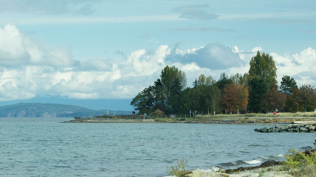 summer beach in parksville, BC