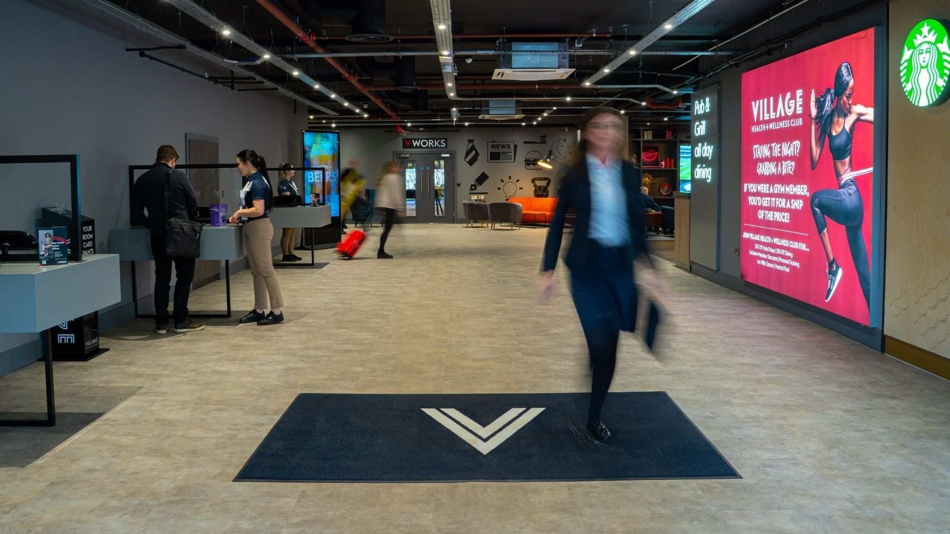 Guests and staff busy checking in at Village Bracknell 