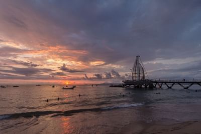 Los Muertos Beach by the sea near Villa Premiere Boutique Hotel & Romantic Getaway