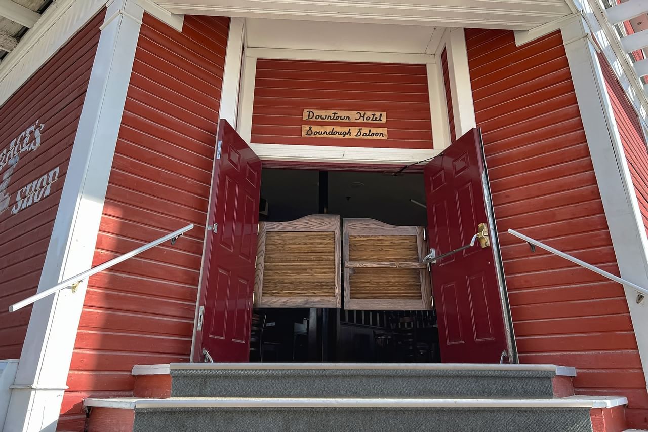 Sourdough Saloon exterior and front doors