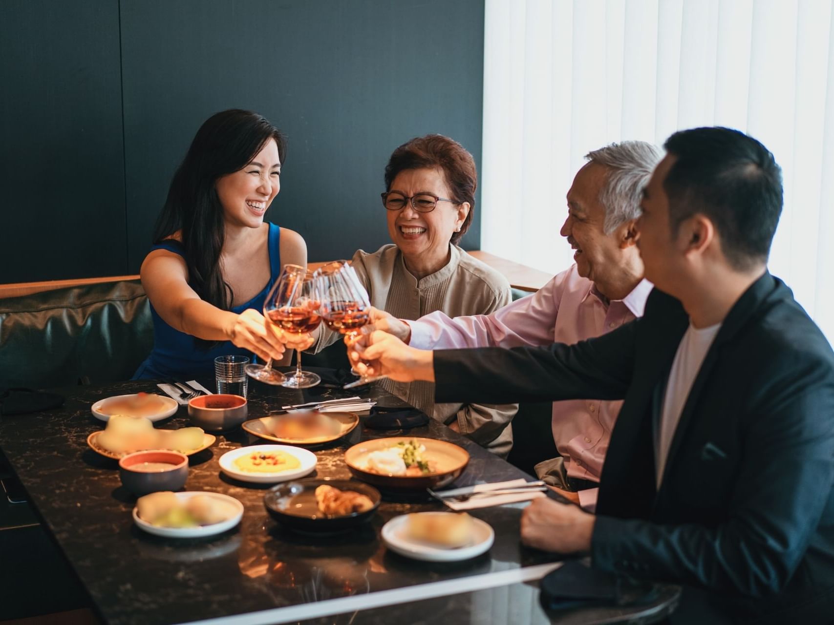Family celebrating Father's Day