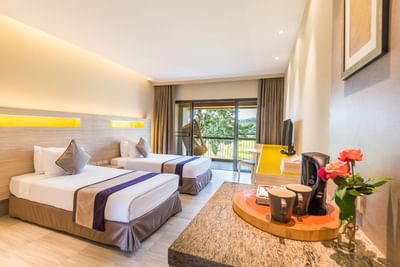 Grand Deluxe Mountain View Room interior at Chatrium Resort