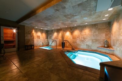 Interior of the Spa with Plunge pools at Stein Eriksen Lodge