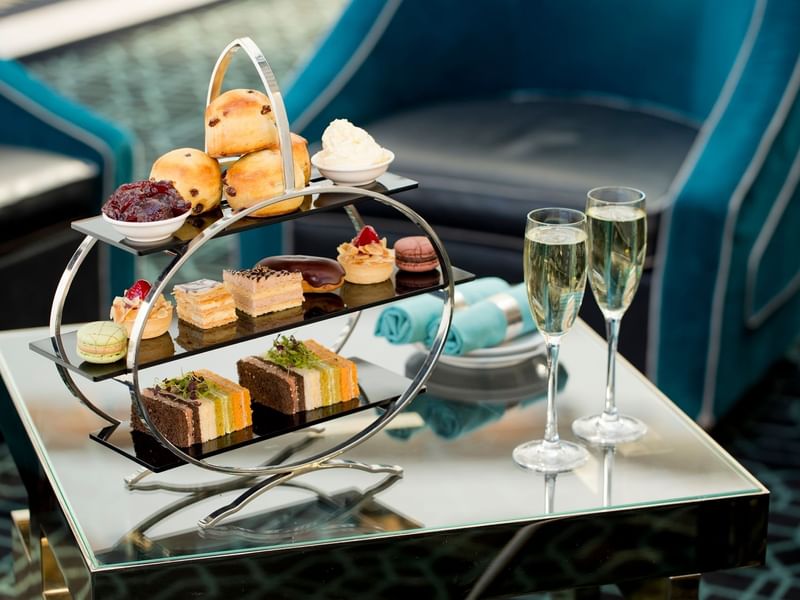 Close-up of Sweets palate in Lobby Lounge at Crown Hotel Perth