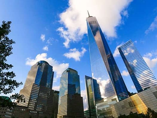 One world Trade Center in New York City near Hotel Shocard
