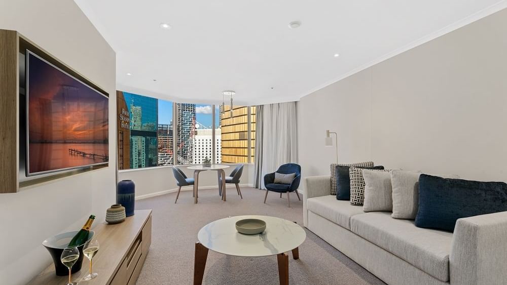 Premium one King Bedroom at The Sebel Quay West Suites Sydney