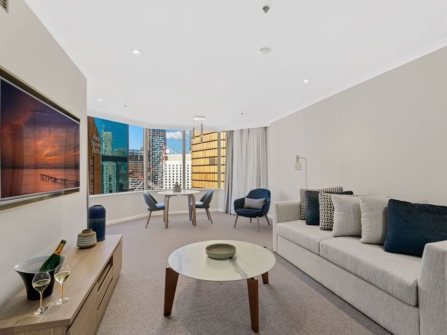 Premium one King Bedroom at The Sebel Quay West Suites Sydney