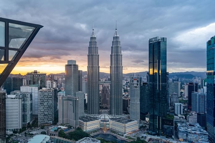 City view from the SkyDeck KL at Imperial Lexis 5 star hotel in Kuala Lumpur