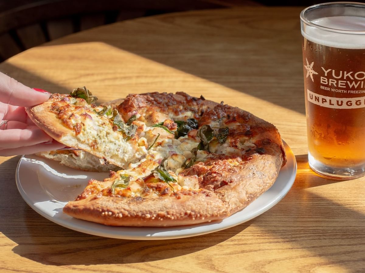 Pizza and beer