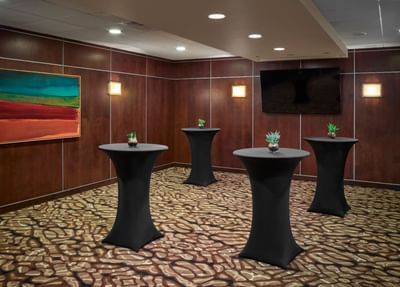 High tables in Metterra Boardroom at Metterra Hotel on Whyte