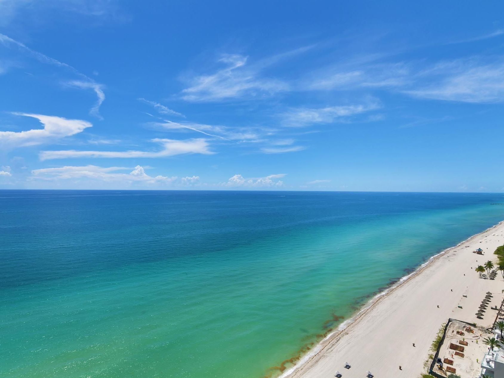 Ocean view from Sunny Isles Terrace at Marenas Resort Miami